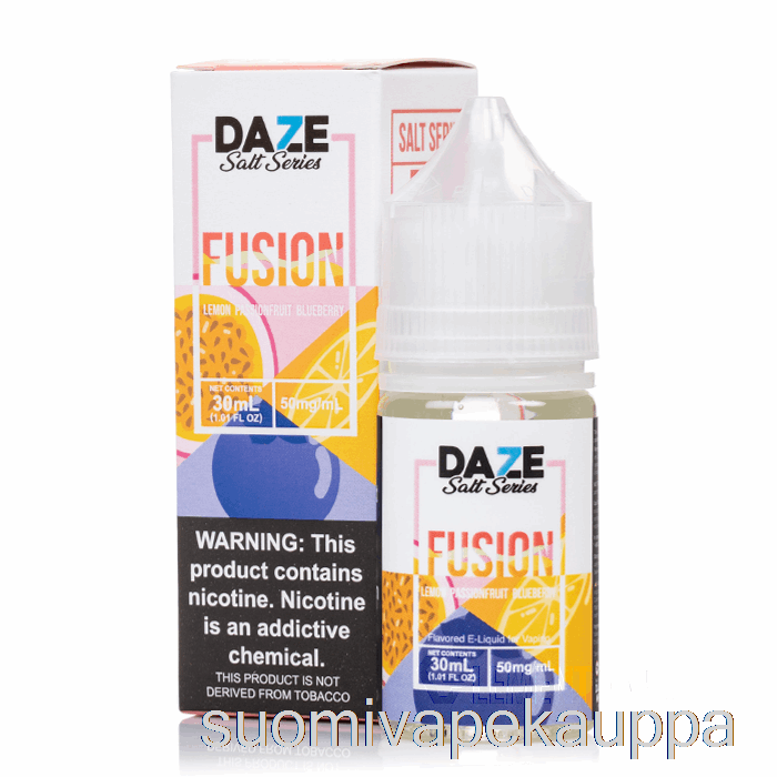 Vape Nesteet Sitruuna Passionhedelmä Mustikka - 7 Daze Fuusiosuolaa - 30ml 50mg